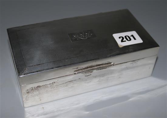 Silver cigarette box